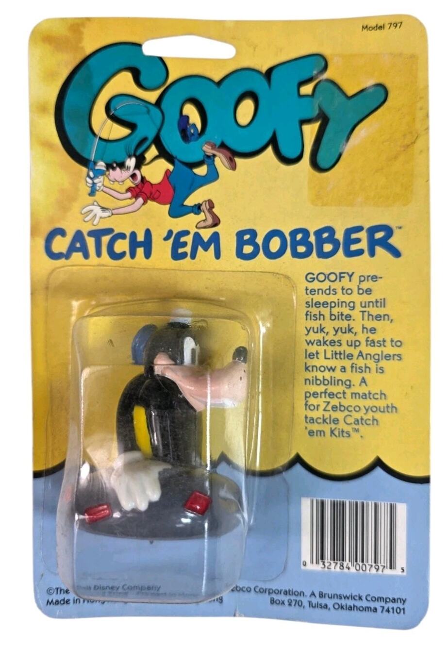 New Vintage Disney Goofy Catch Em Bobber Kids Fishing Bobber